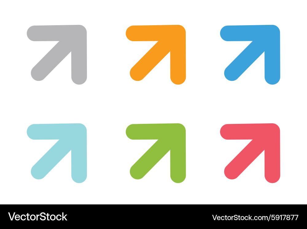 Up Arrow Icon - Abstract Logo Template Vector Image