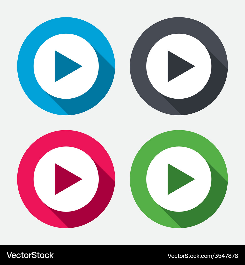 Next Button Navigation Icons Vector Image