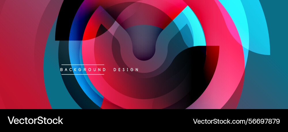 Abstract colorful layers create dynamic flowing Abstract colorful layers create dynamic flowing Vector Image