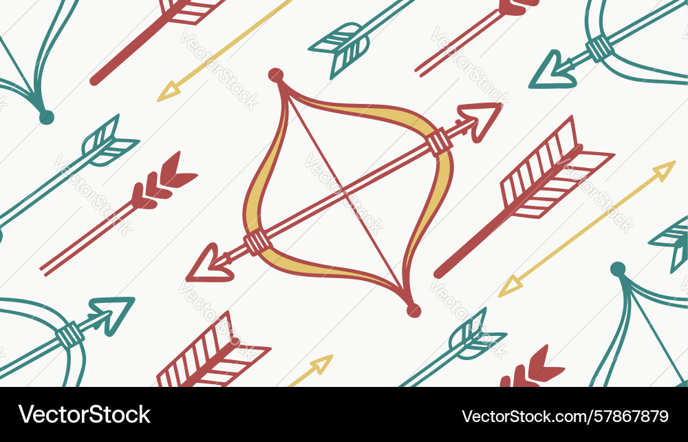 Dynamic arrows target abstract pattern design Vector Image