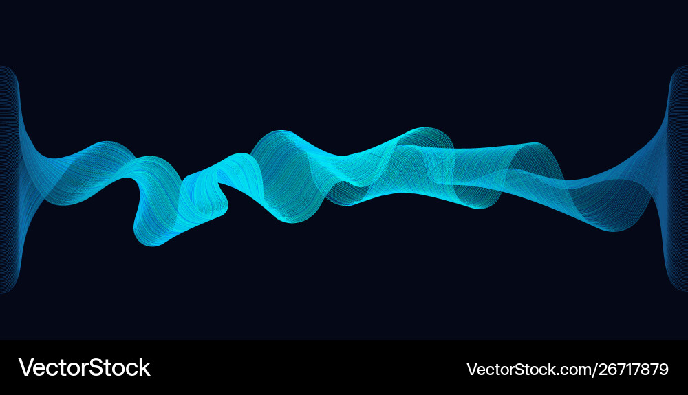 Dynamic Waves & Lines vector image