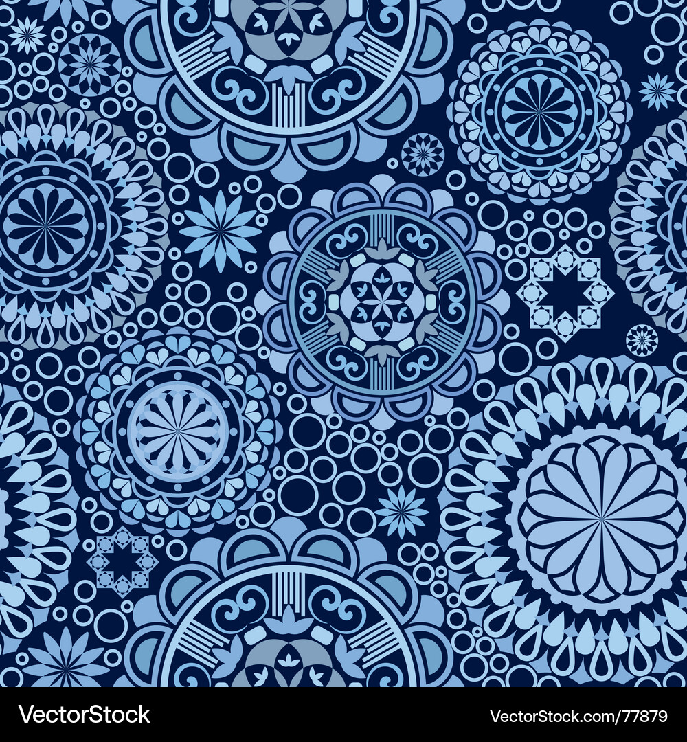 Intricate Floral Swirls Vektorbild