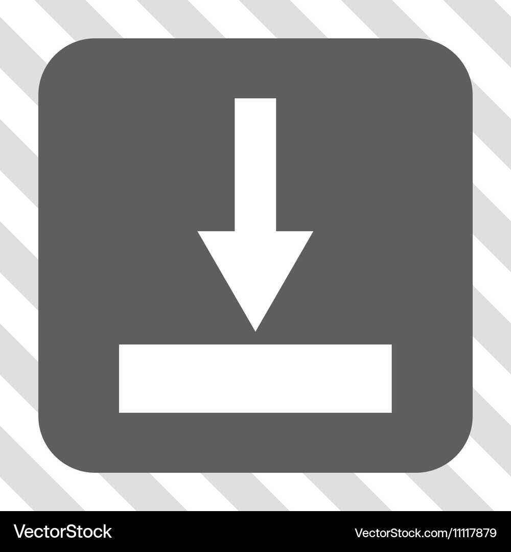 Move bottom rounded square button Vector Image