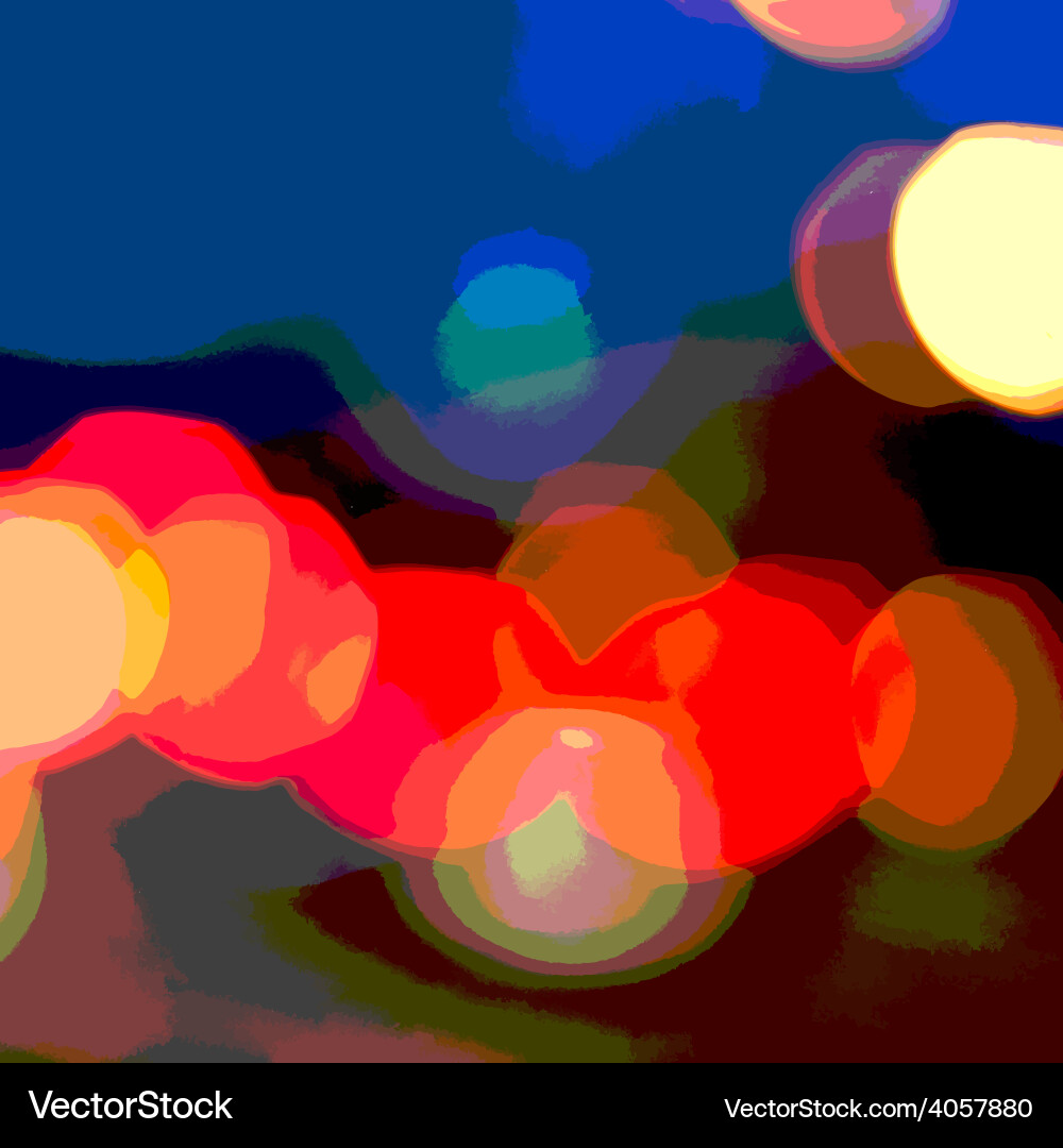 Bokeh posterized Vector Image