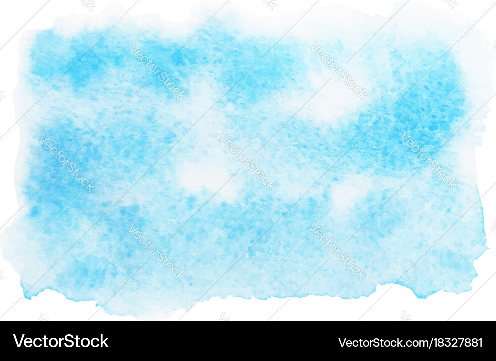 Abstract blue watercolor stains Vector Image