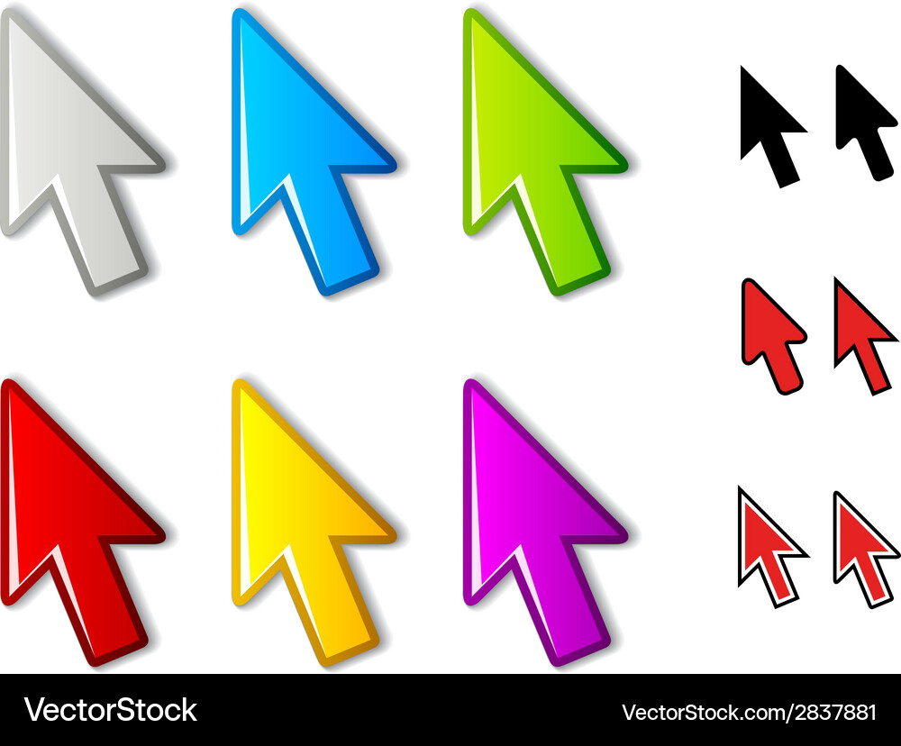 Arrow pointers Vector Image