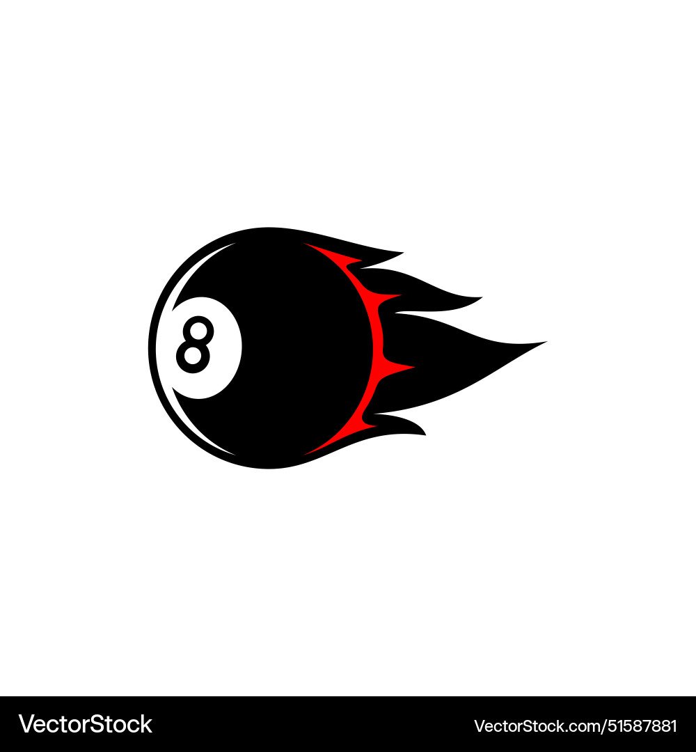 Billiard fire Royalty Free Vector Image - VectorStock