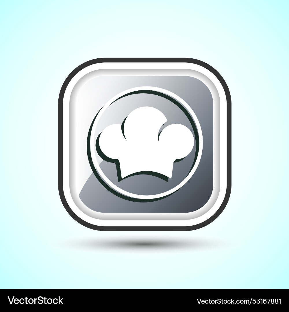 Chef icon button design restaurant cooking Vector Image