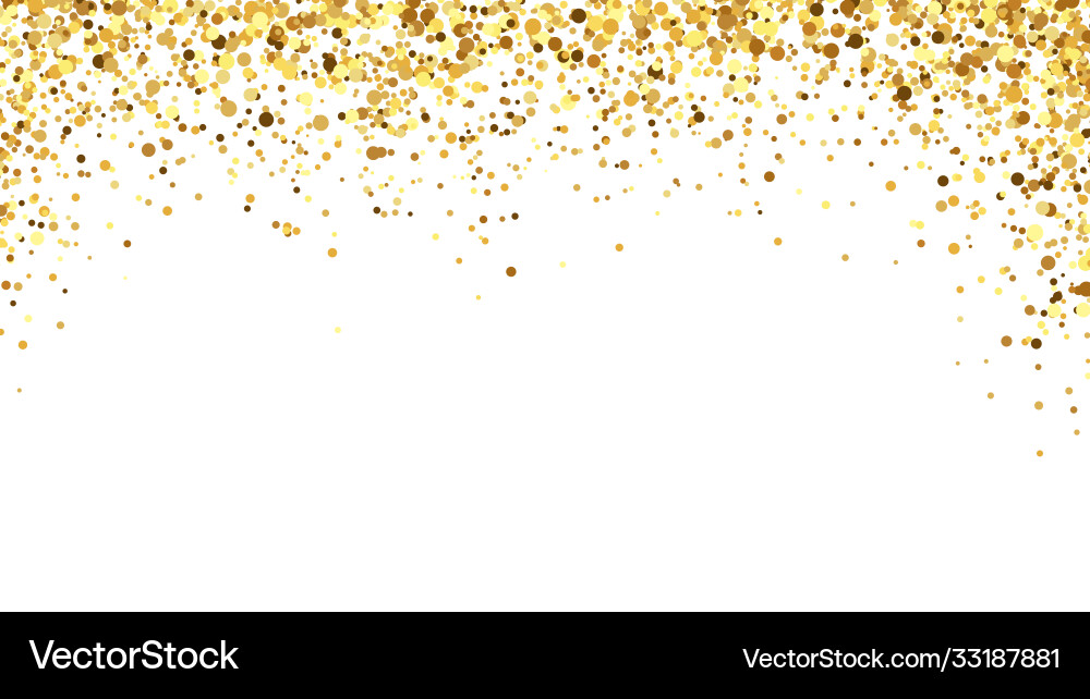 Golden confetti Hintergrund funkeln und glänzend Golden confetti Hintergrund funkeln und glänzend vektorbild