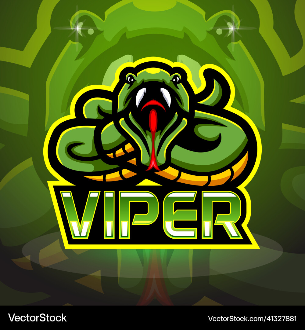 Viper Mascot Sport Logo Vector Image