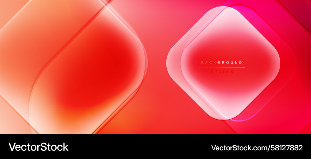 Abstract Red Gradient Overlap Vector Image