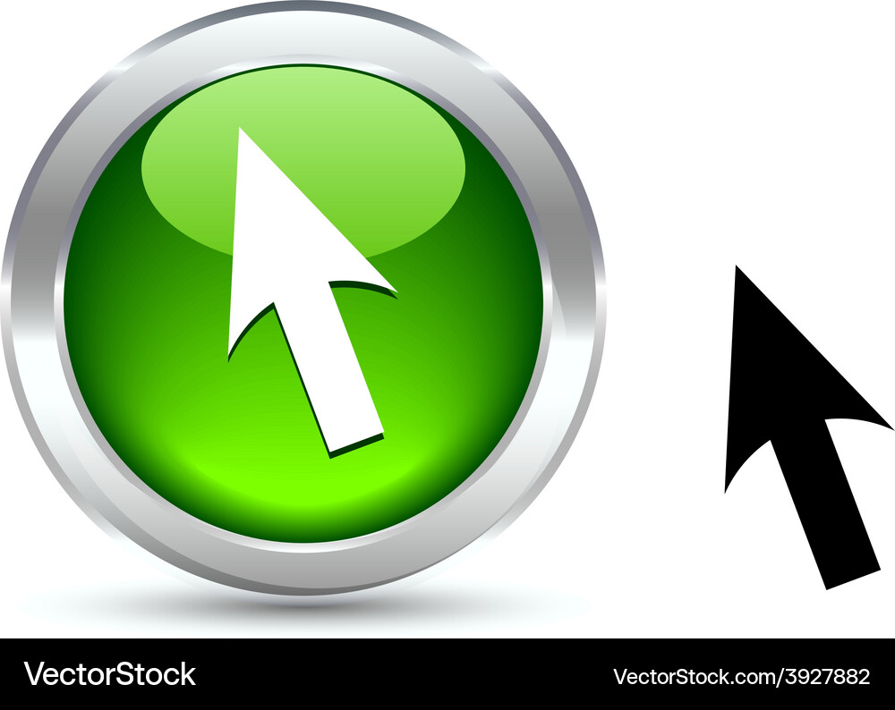 Cursor button Vector Image
