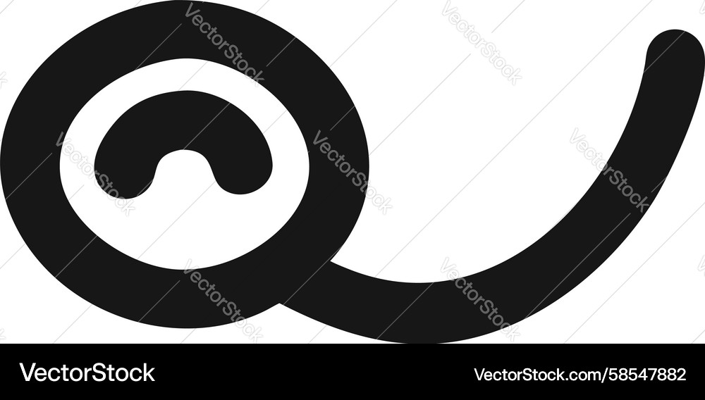 Elegant Swirl Curve Element Vector Image