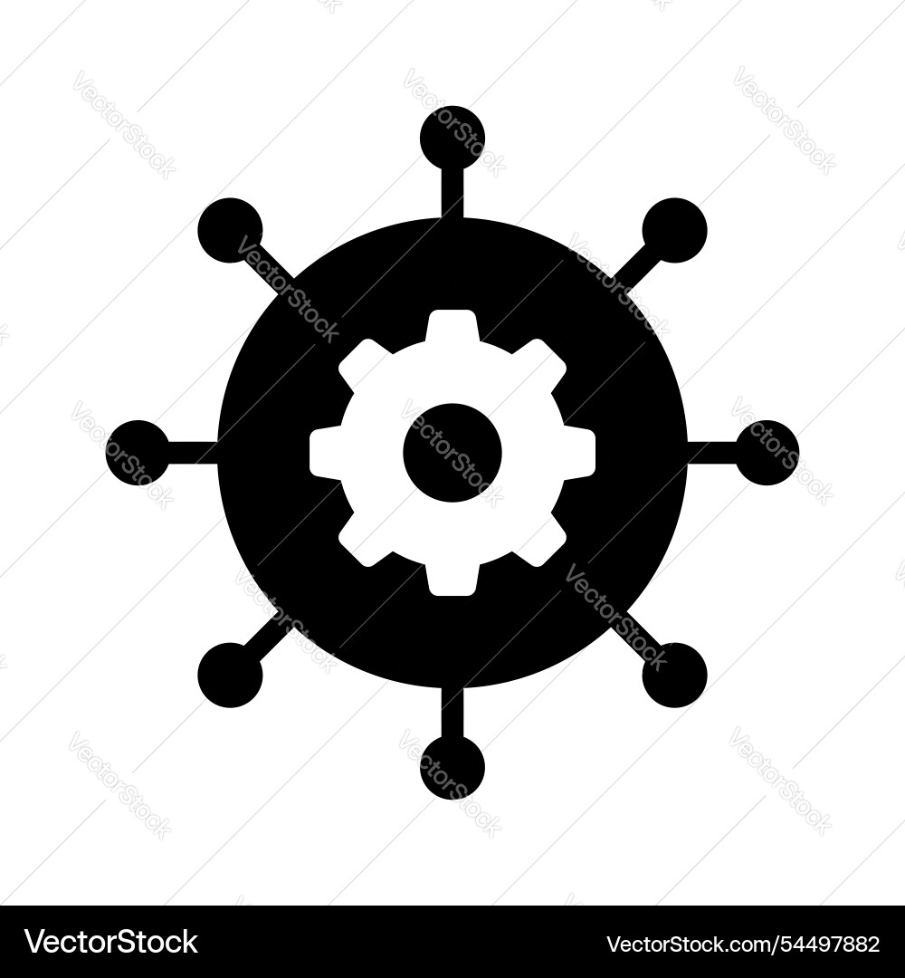 Workflow automation vector image