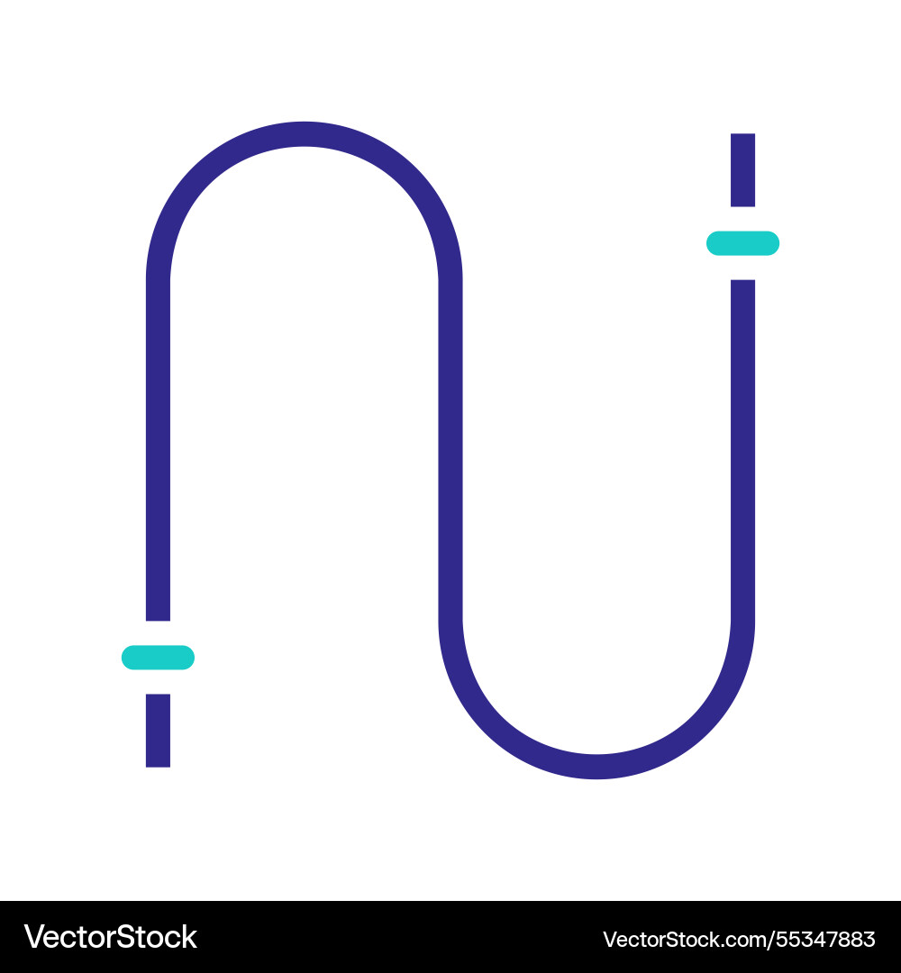 Abstract wavy line design with connector elements Abstract wavy line design with connector elements vector image