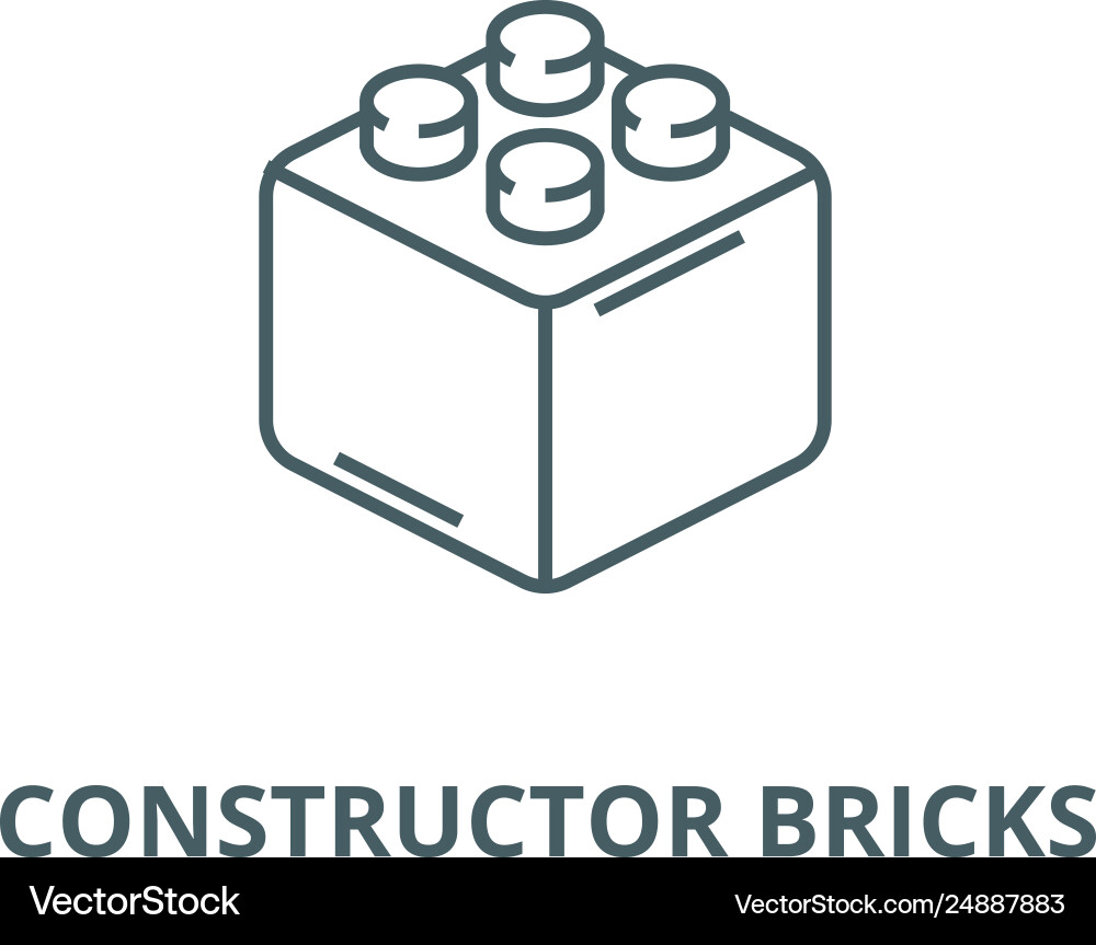 Constructor Bricks Icon vector image