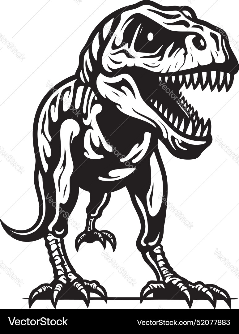 Fossilized fury dino skeleton icon ancient apex Fossilized fury dino skeleton icon ancient apex Vector Image