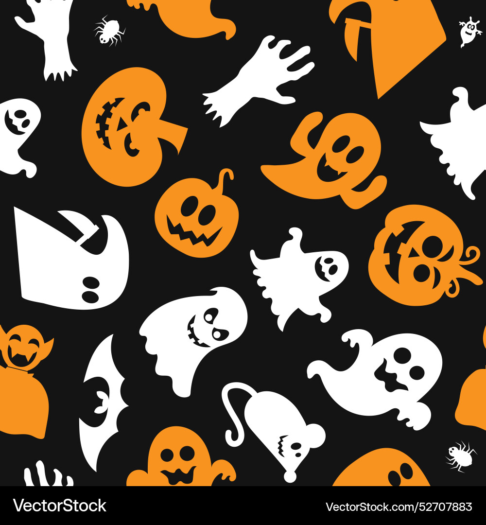 Seamless pattern for halloween design Royalty Free Vector