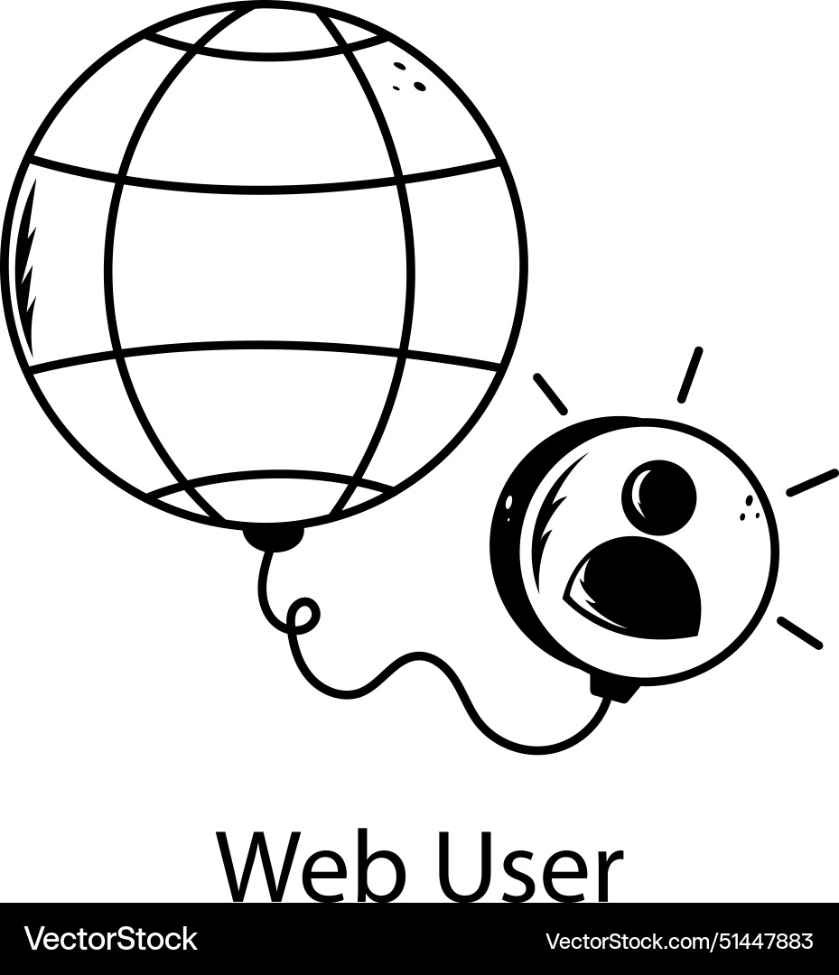 Web user Vector Image