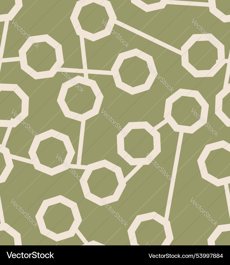 Abstract octagonal seamless pattern Vector Image