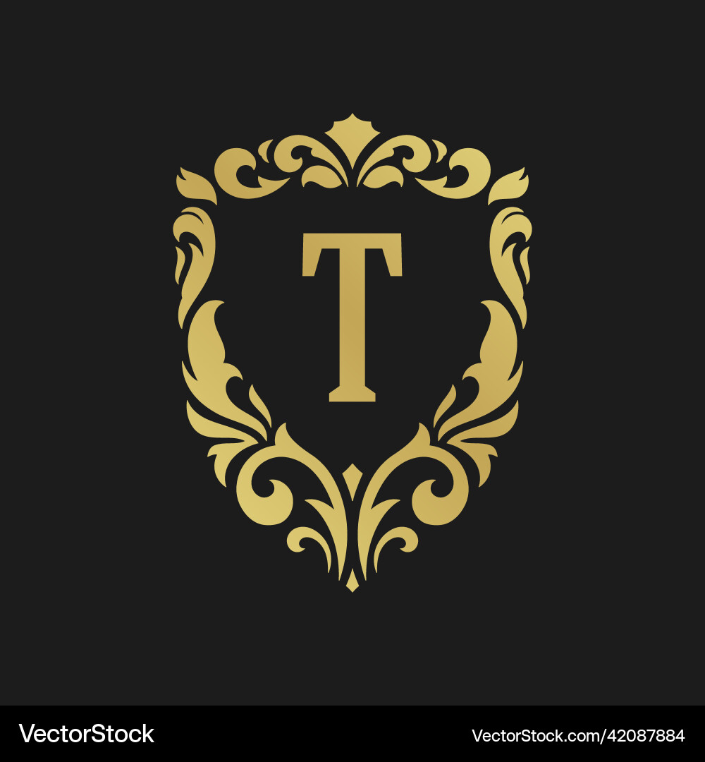 Luxus Monogramm Logo Vorlage Objekt Luxus Monogramm Logo Vorlage Objekt vektorbild