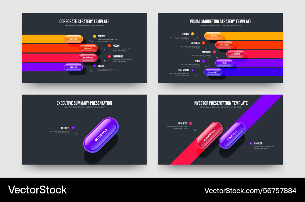 Project showcase four five one two step Project showcase four five one two step Vector Image