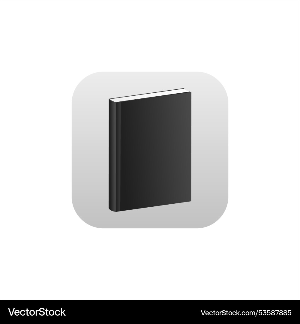 Icon of reading application in gray color Vector Image