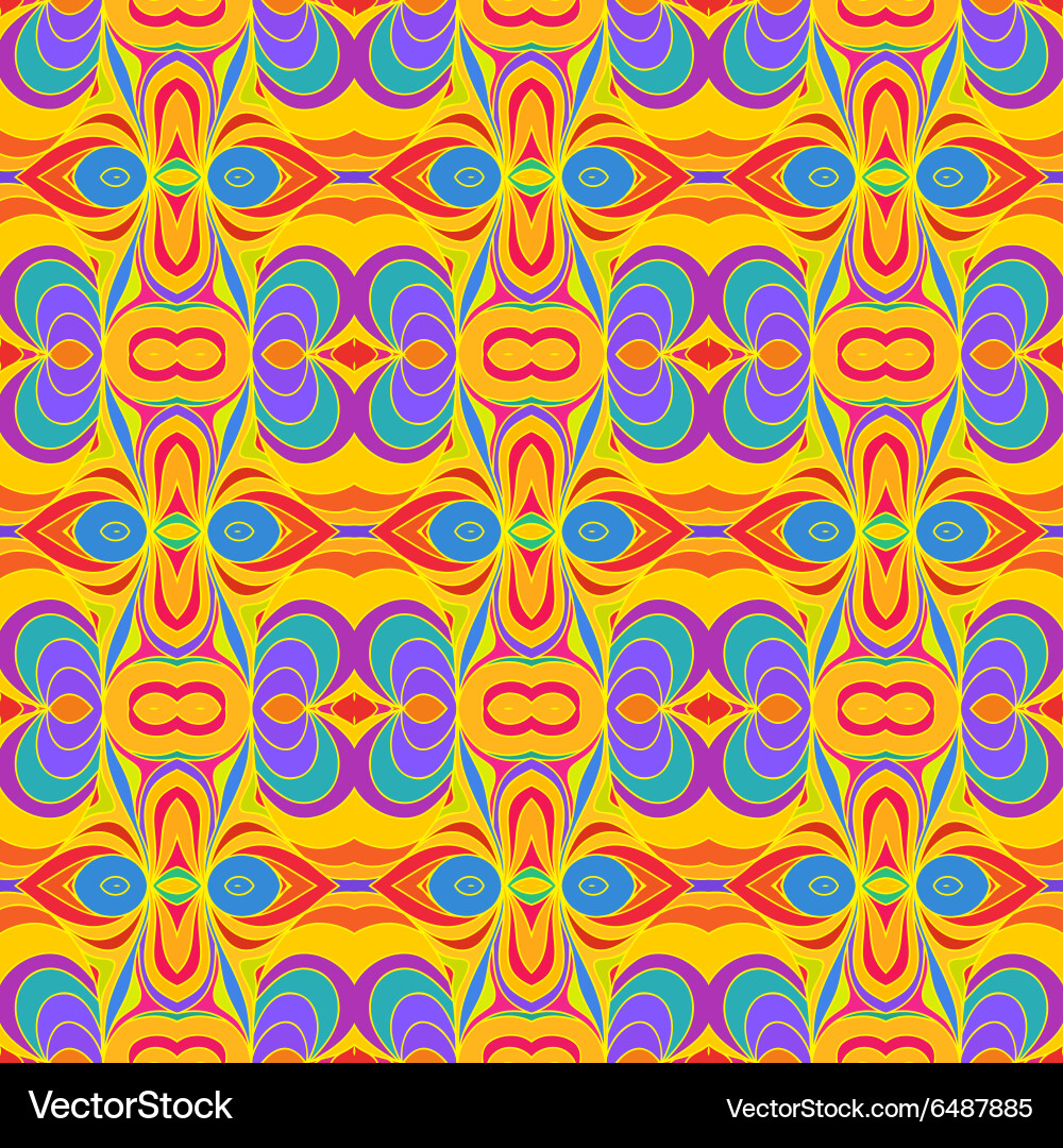 Retro Colorful Seamless Pattern Vector Image