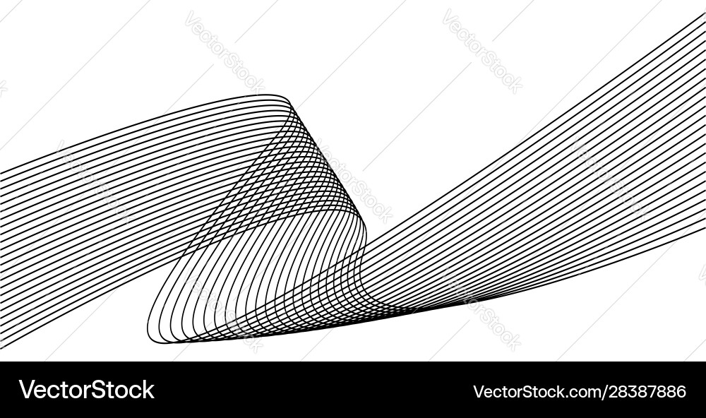 Dynamic Wavy Line Background vector image