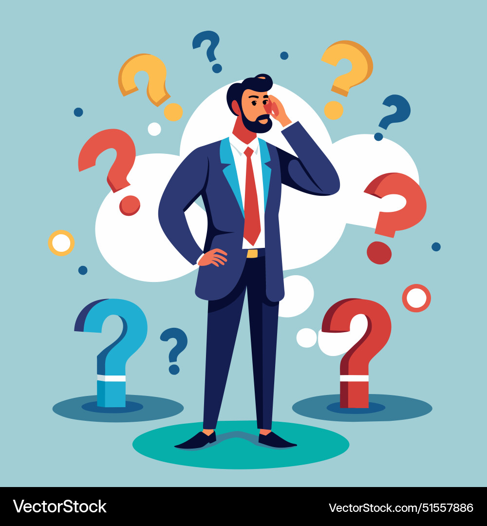 Question marks finding solution or search Question marks finding solution or search vector image