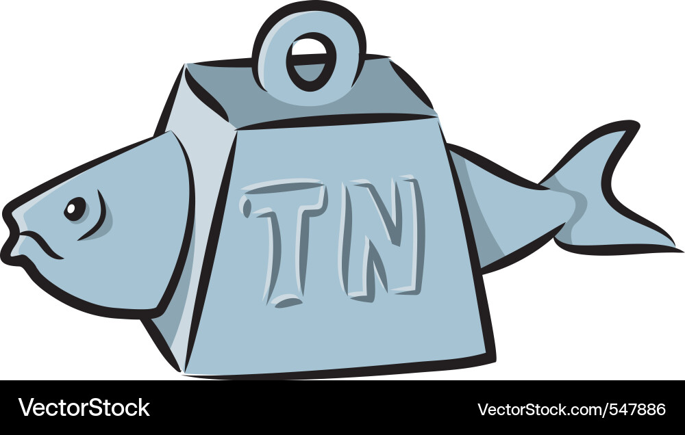 Tuna fish cartoon Vector Image
