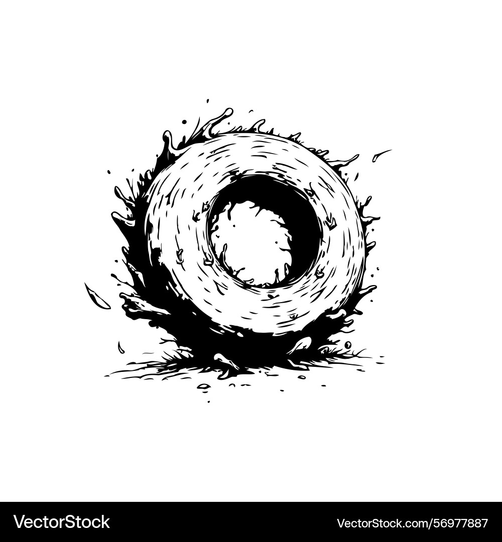 Abstract circular form bursting with dynamic Vector Image