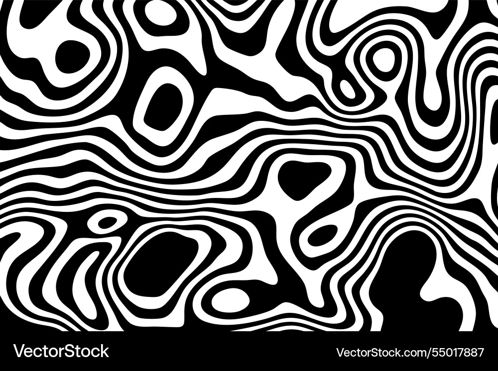 Distorted warp lines curve line texture Vector Image