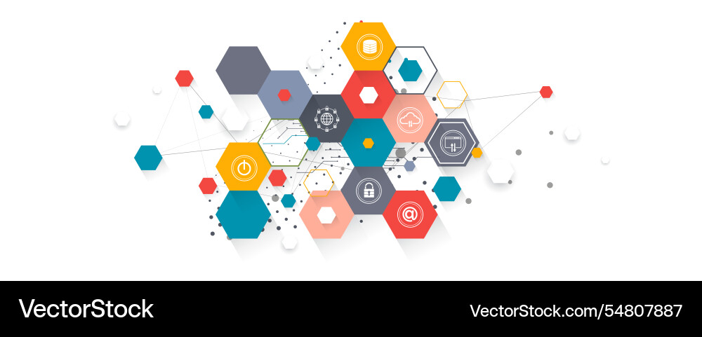 Geometric hexagon abstract background with simple Geometric hexagon abstract background with simple vector image