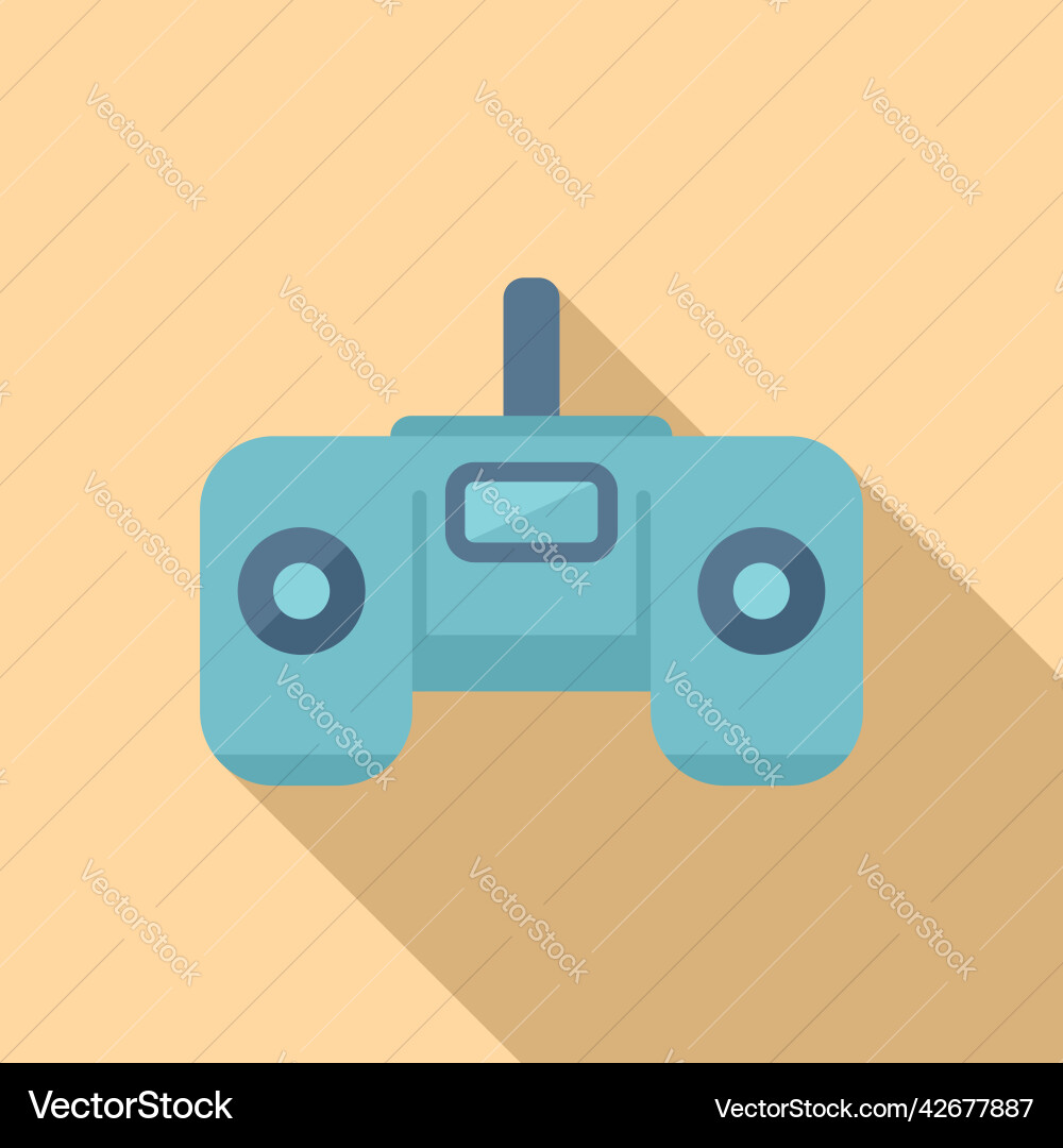 Joystick control icon flat data center Joystick control icon flat data center vector image
