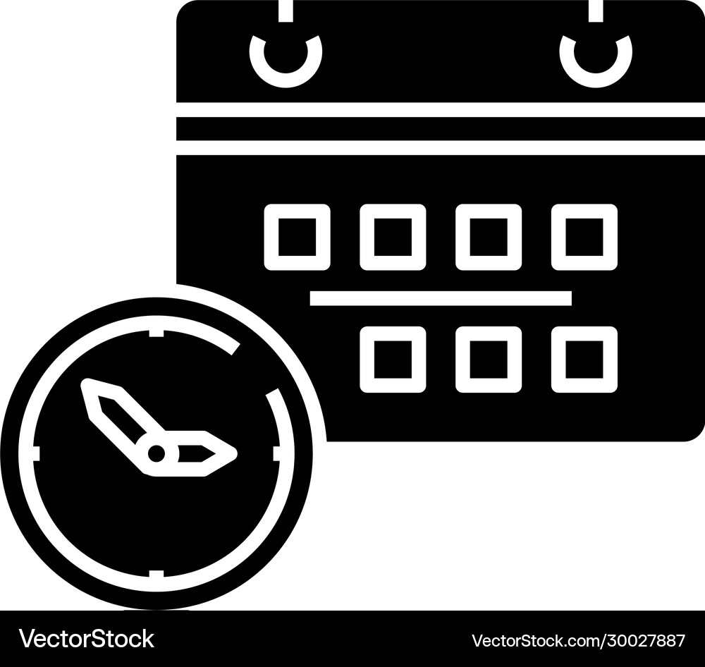 Work schedule line icon concept sign outline – Royalty-Free Vector |  VectorStock, image size:1000x946
