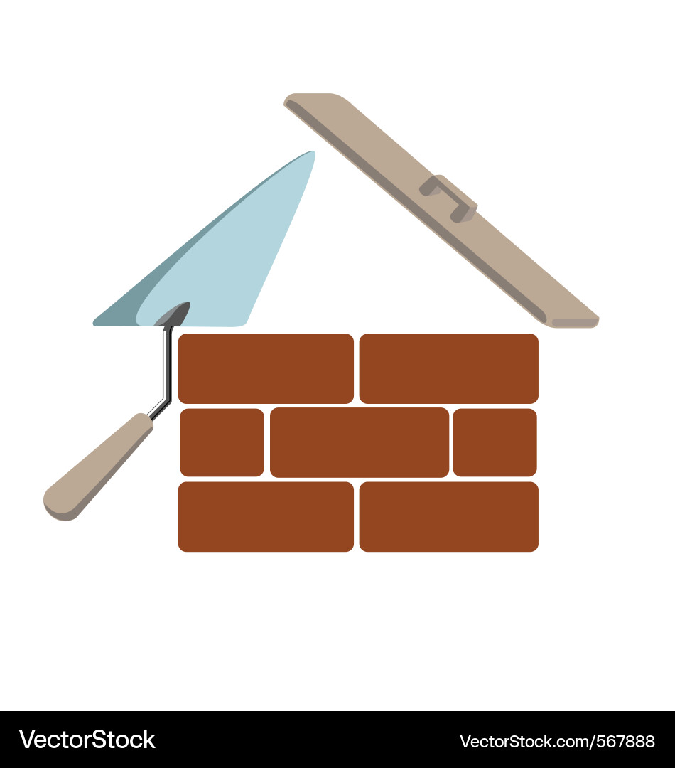 Construction Icons - Building Elements Vector Image