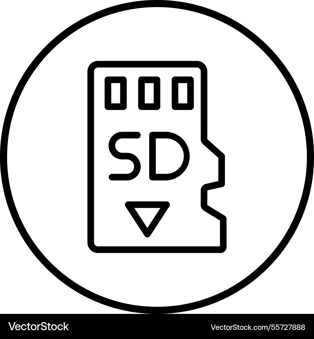 Memory card icon design Vector Image