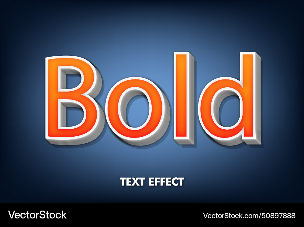 Modern poster design template 3d text effect mock Modern poster design template 3d text effect mock Vector Image
