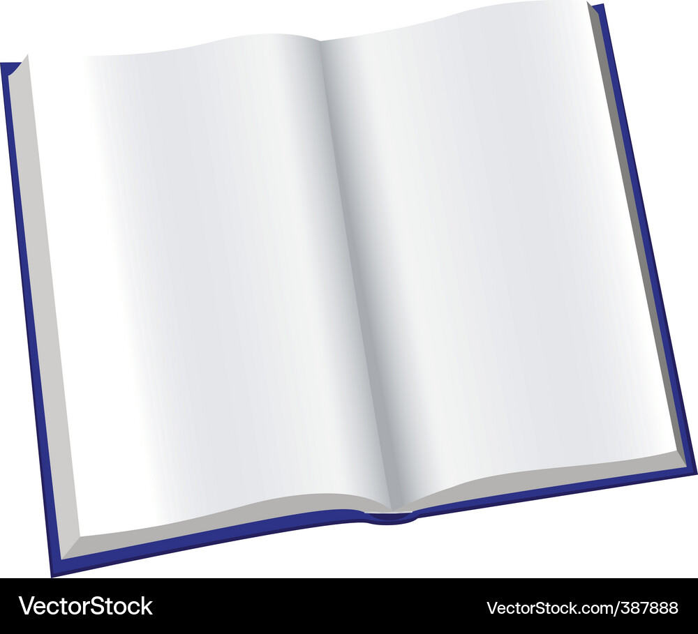 Open notepad Vector Image