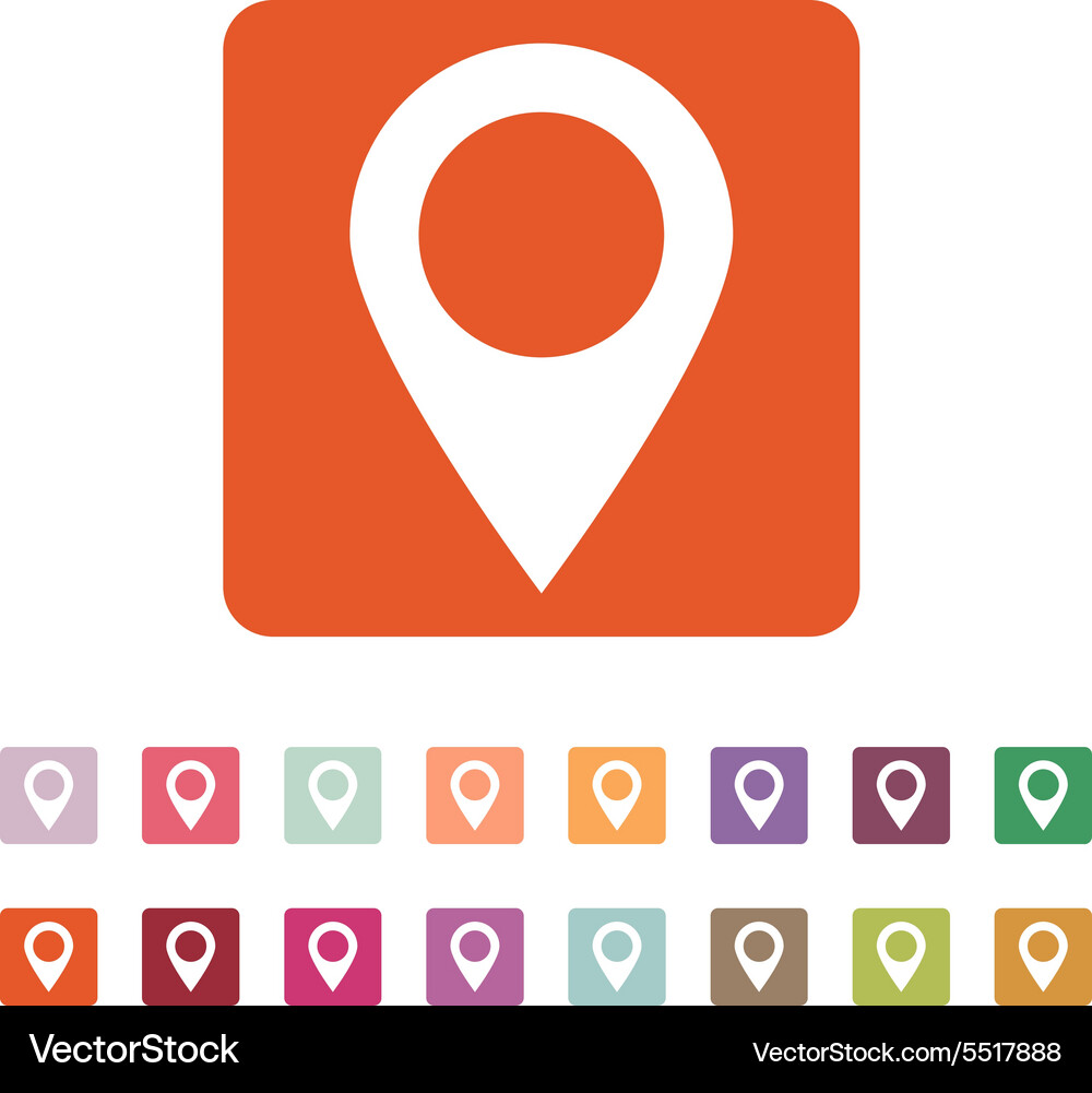 Pointer icon navigation and location symbol Vector Image