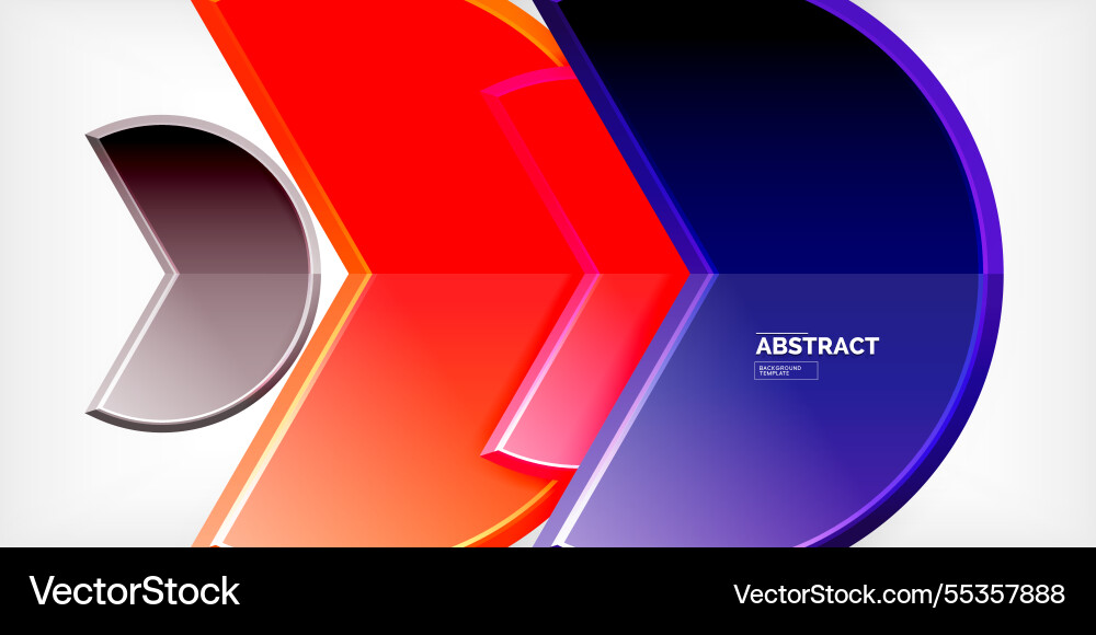 Trendy round shapes with triangular angle design Trendy round shapes with triangular angle design Vector Image