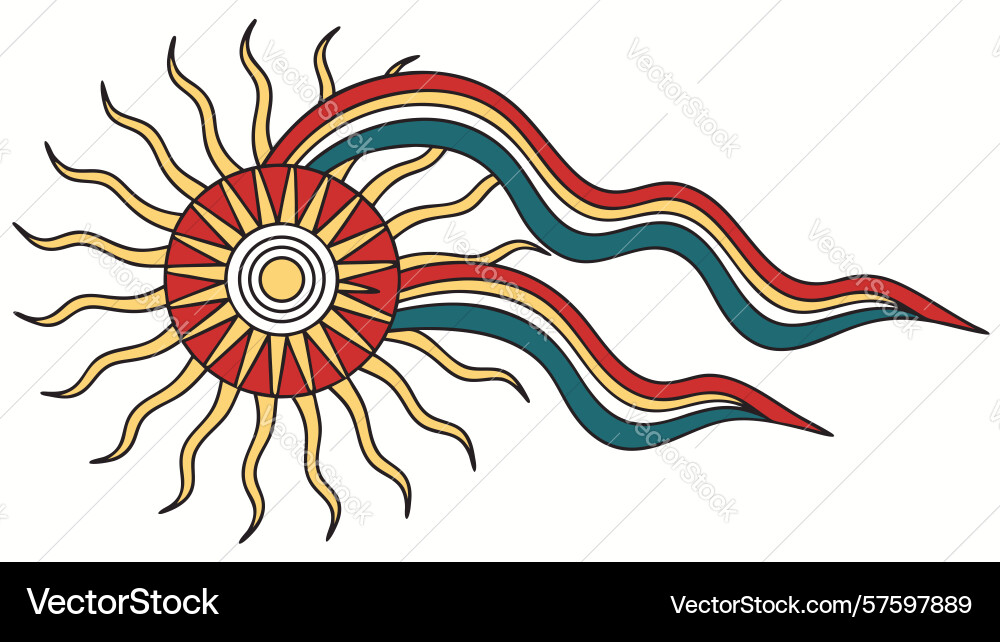Abstract sun rays for dynamic design Vector Image