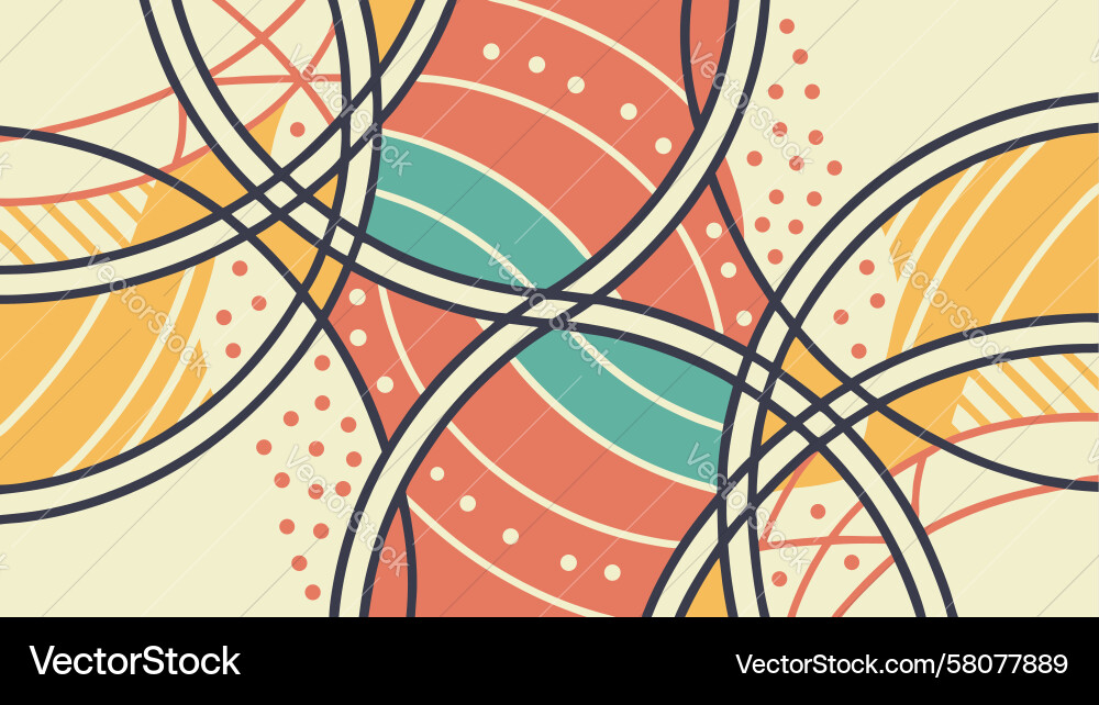 Abstract Wavy Line Pattern Vector Image