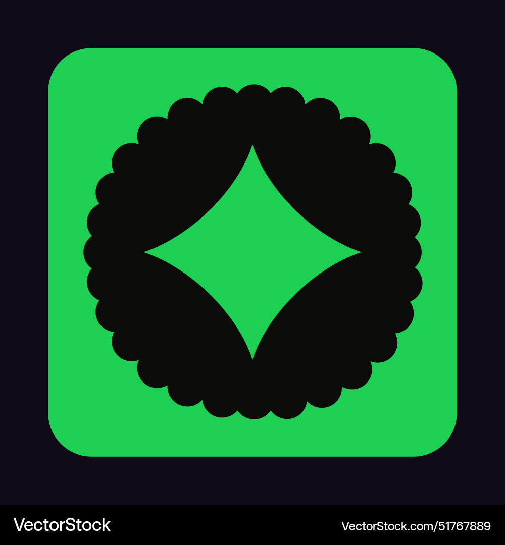 Brutalism icon with rounded angles minimal print Brutalism icon with rounded angles minimal print vector image