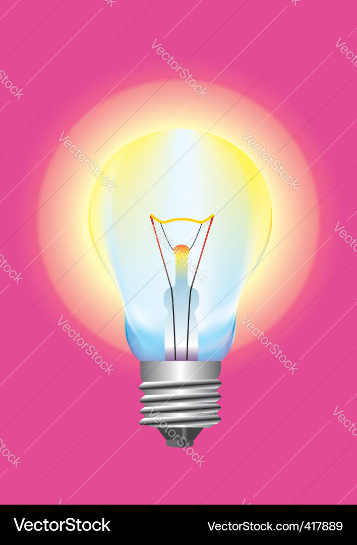 Light bulb background Vector Image