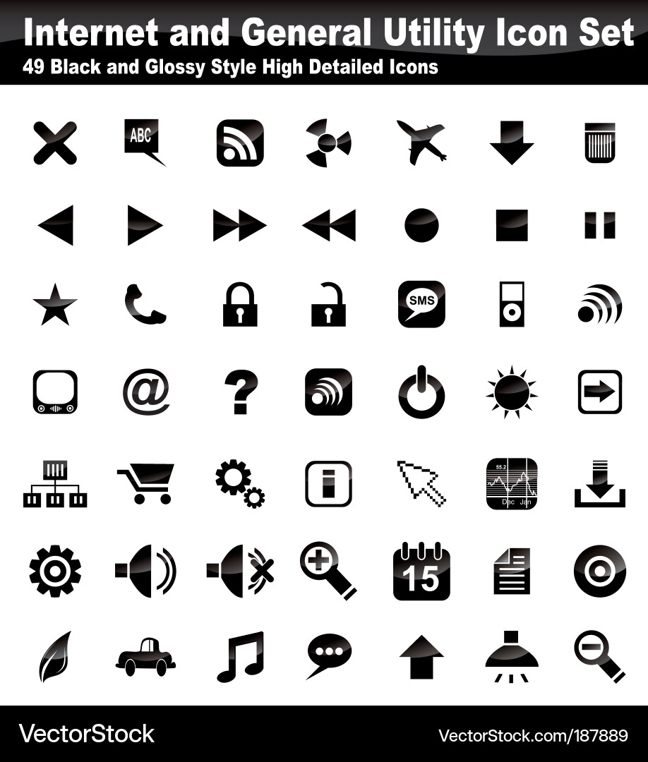 Utility Icon Set - Web & Digital Vector Image