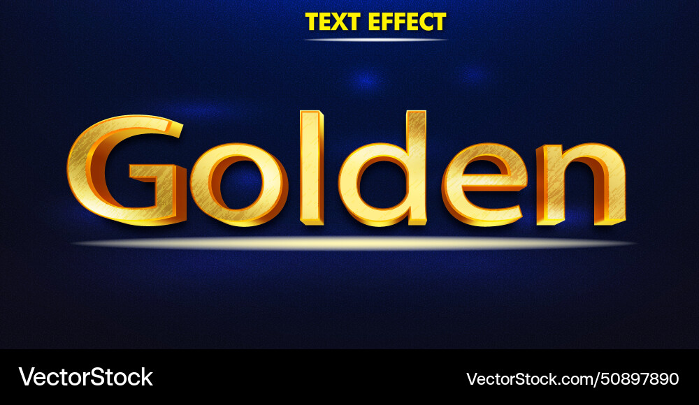 Modern poster design template 3d text effect mock Vector Image