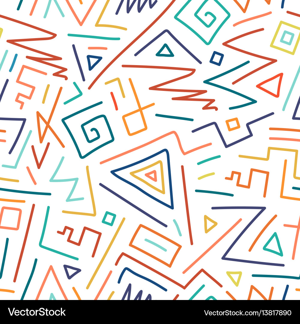 Retro Colorful Pattern Vector Image