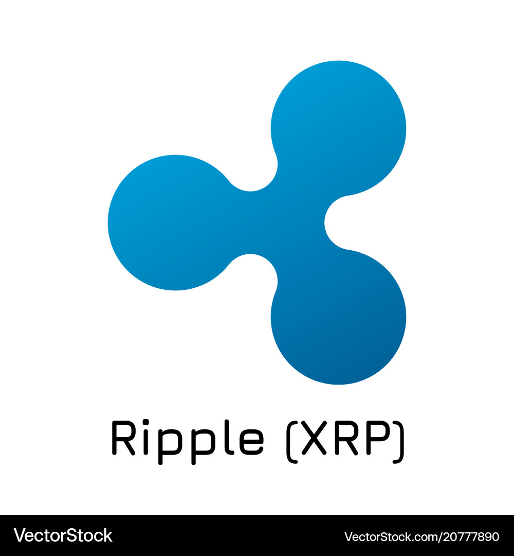 Ripple XRP Cryptocurrency Icon – Royalty-Free Vector | VectorStock
